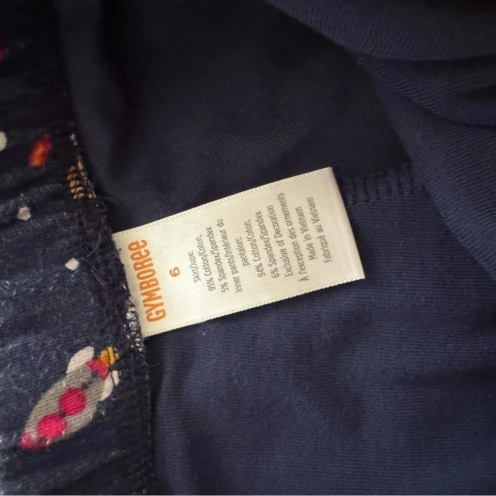 Gymboree Navy Space Print Skirt